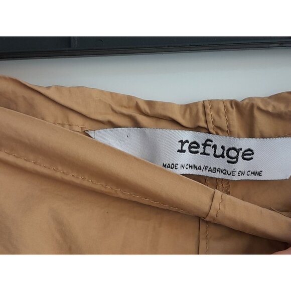 New Refuge Retro Slouchy Oversized Grunge Parachute Pants Light Cinnamon Size L - Picture 8 of 9